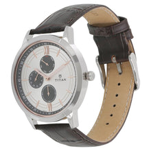 Load image into Gallery viewer, Titan Workwear Men&#39;s Watch White Dial, Leather Strap 1769SL04
