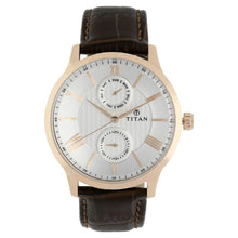 Load image into Gallery viewer, Titan On Trend Men&#39;s Watch White Dial, Leather Strap 90100WL01
