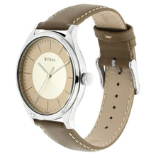 Load image into Gallery viewer, Titan Workwear Men&#39;s Watch Olive Grey Dial, Leather Strap 1802SL09
