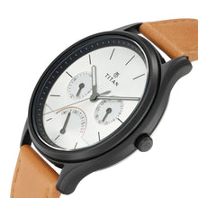 Load image into Gallery viewer, Titan Workwear  Men&#39;s Watch Silver Dial, Leather Strap 1803NL01
