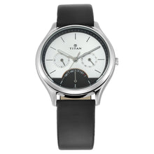 Load image into Gallery viewer, Titan Workwear Men&#39;s Watch Silver Dial, Leather Strap 1803SL01
