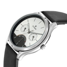 Load image into Gallery viewer, Titan Workwear Men&#39;s Watch Silver Dial, Leather Strap 1803SL01
