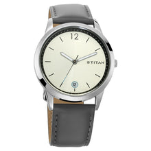 Load image into Gallery viewer, Titan Workwear Men&#39;s Watch Silver Dial, Leather Strap 1806SL03
