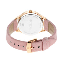 Load image into Gallery viewer, Titan Pastels Brown Mother of Pearl Dial Analog Watch for Women with Leather strap 2670WL02
