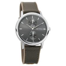 Load image into Gallery viewer, Titan Athleisure Men&#39;s Watch Silver Dial, Hybrid Strap 90118SP02
